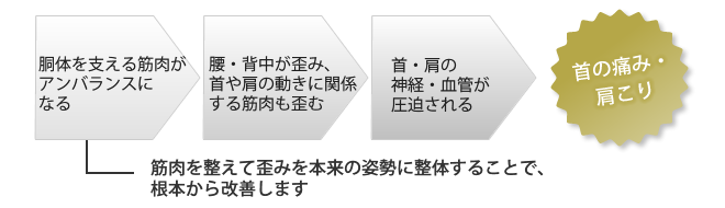 肩こり・首の痛みのメカニズム